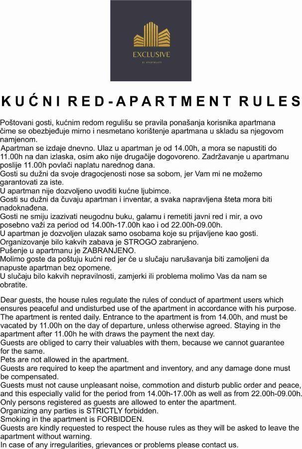 Exclusive Bl Apartments Banja Luka Exterior photo